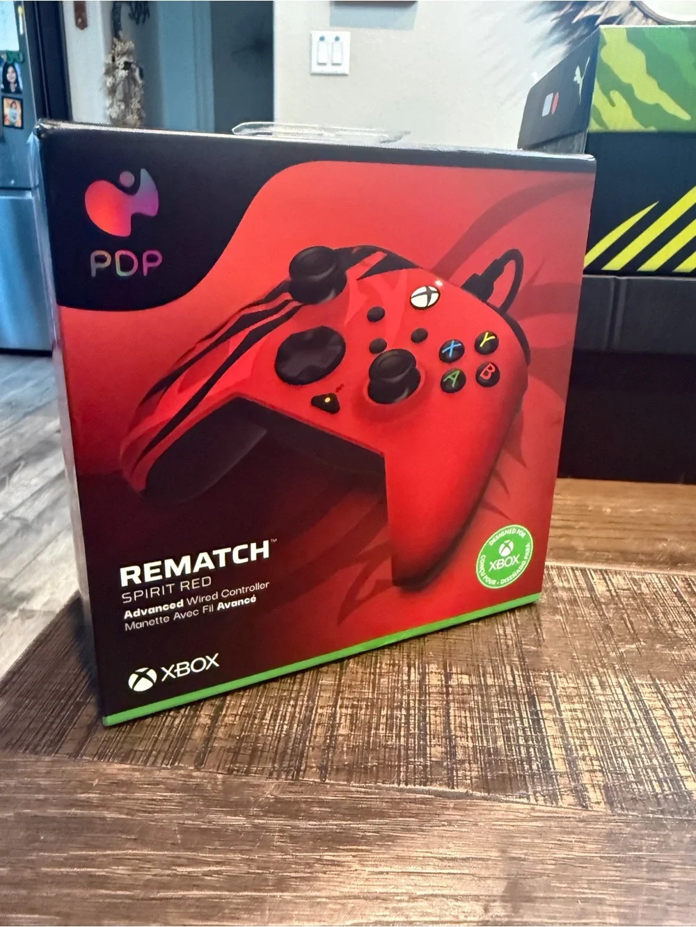 Wired Controller - Red with Black Tribal Accent